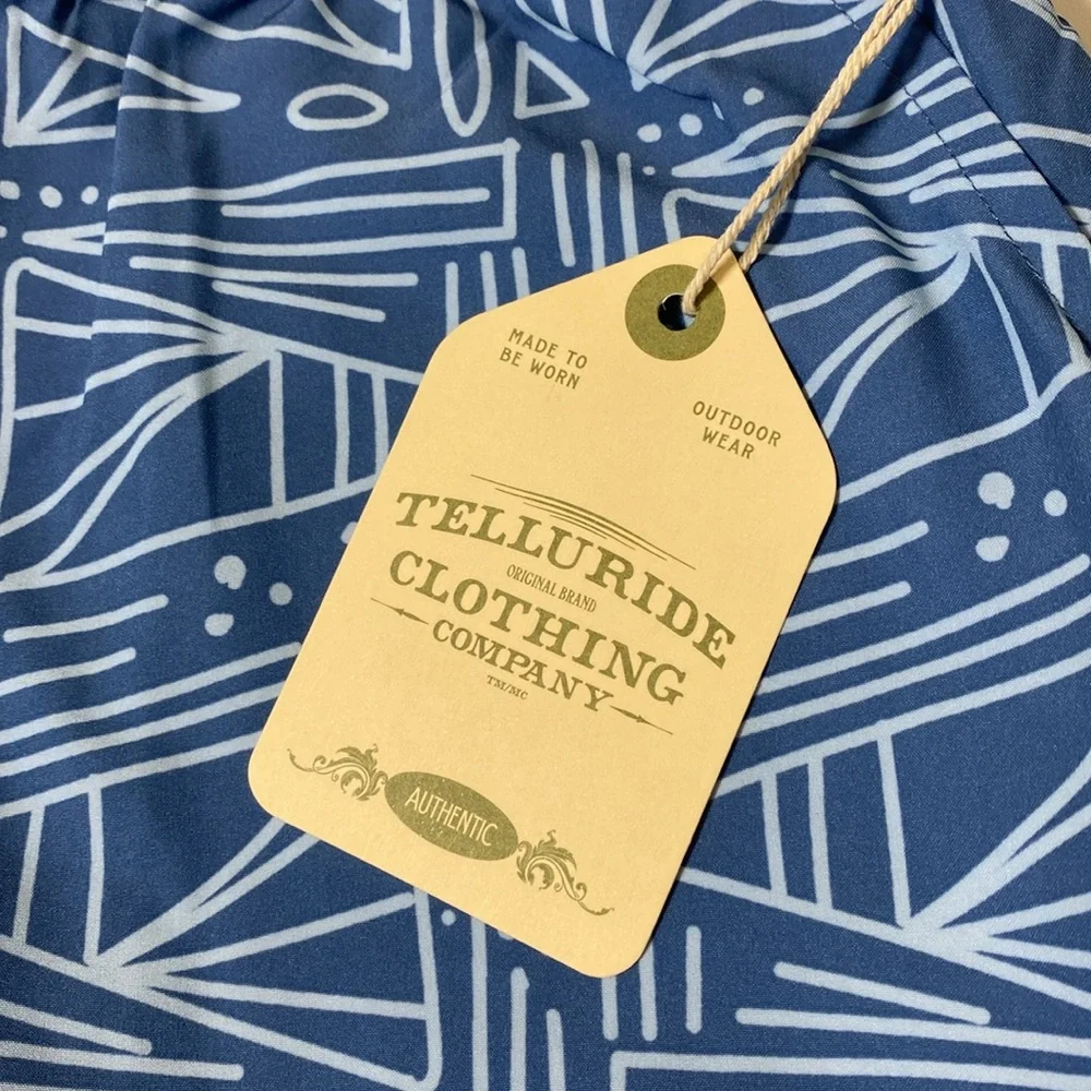 NWT Telluride Clothing Company Mesh Hem Shorts